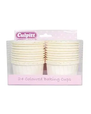 Culpitt Cupcake Cups Wit/Ivoor 60mm 24st. by Culpitt