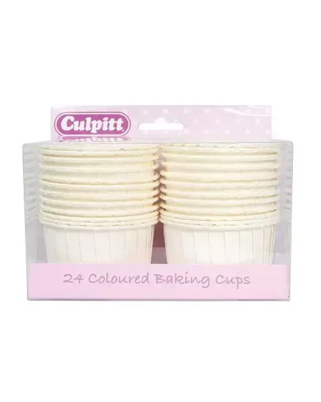 Culpitt Cupcake Cups Wit/Ivoor 60mm 24st. by Culpitt