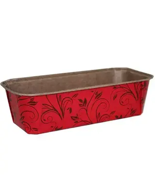 Ecopack Bakvorm  wegwerp 20x7,3x6,2cm Rood (per stuk)