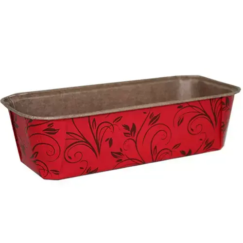 Ecopack Bakvorm wegwerp 20x7,3x6,2cm Rood (per stuk)