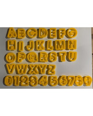 Uitsteker set Letters en cijfers
