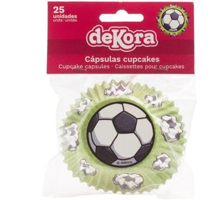 dekora Dekora Football Baking Cups pk/25