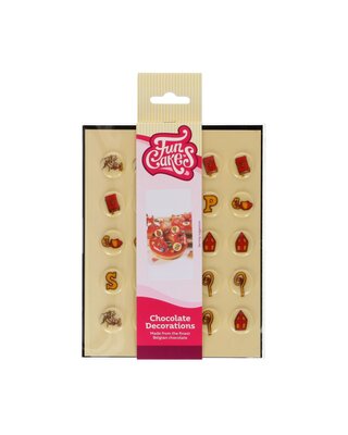 Funcakes FunCakes Chocolade Decoraties Sint 2 cm Set/25