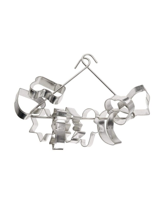 Set van 9 Kerst Koekjes Uitstekers op een Hanger Zenker