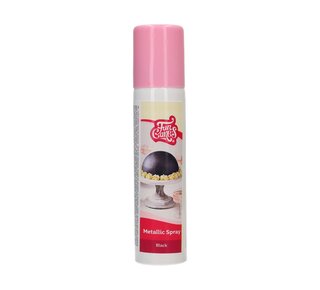 Funcakes FunCakes Metallic Spray Zwart 100 ml