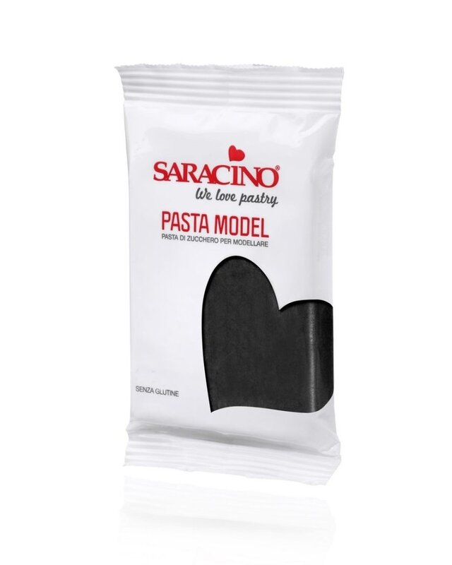 saracino Saracino modeling paste zwart 250gr