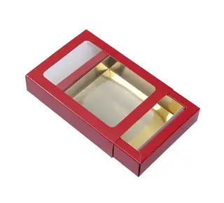 Chocoladeletterdoos  CLD Klein rood