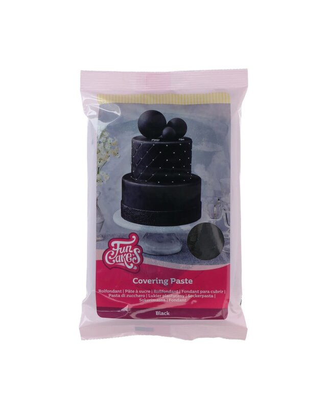 Funcakes FunCakes Covering Paste 500g Zwart