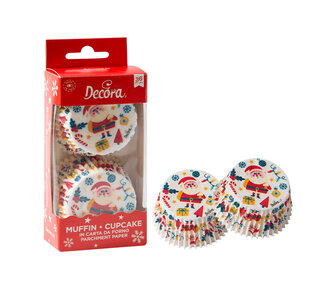 decora Merry christmas Baking cups 36st