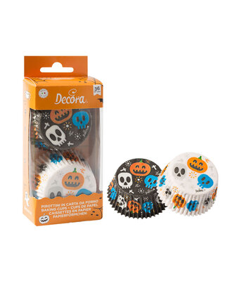 decora Skull Baking cups 36st