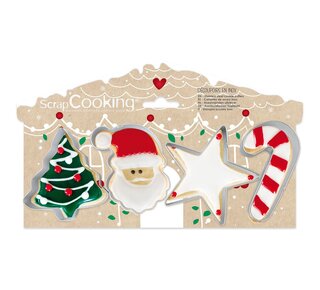 scrapcooking ScrapCooking kerstkoekjesvormpjes pk/4