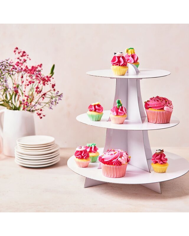 Funcakes FunCakes 3 Tier Cupcake Stand Display - White