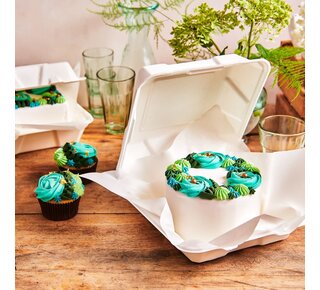 Funcakes FunCakes Bento Cake Box White 20,8x22,1 cm