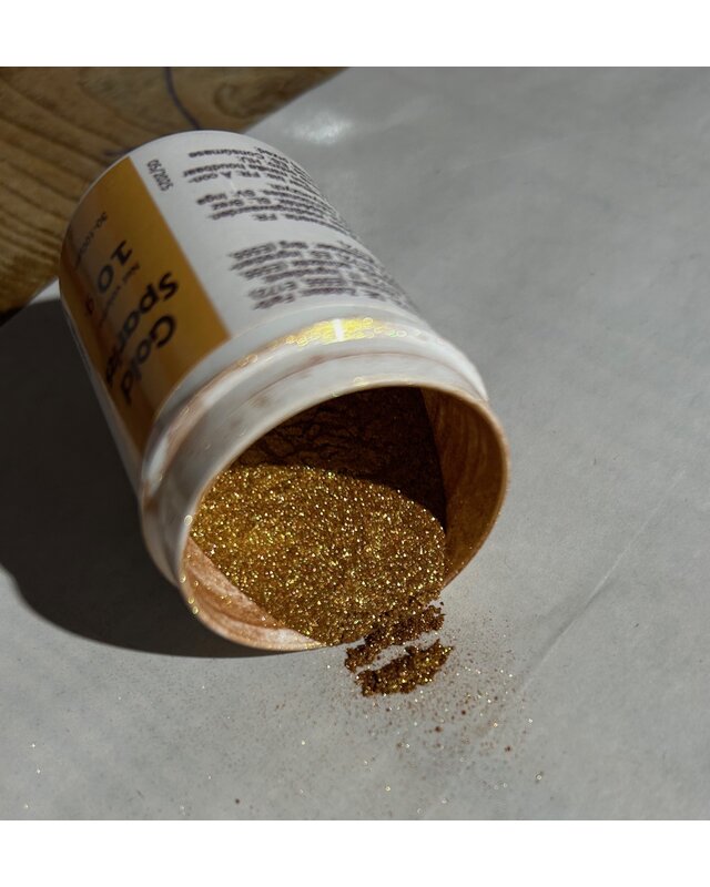 Taartdecoratief goud glitter sparkle dust 10gr