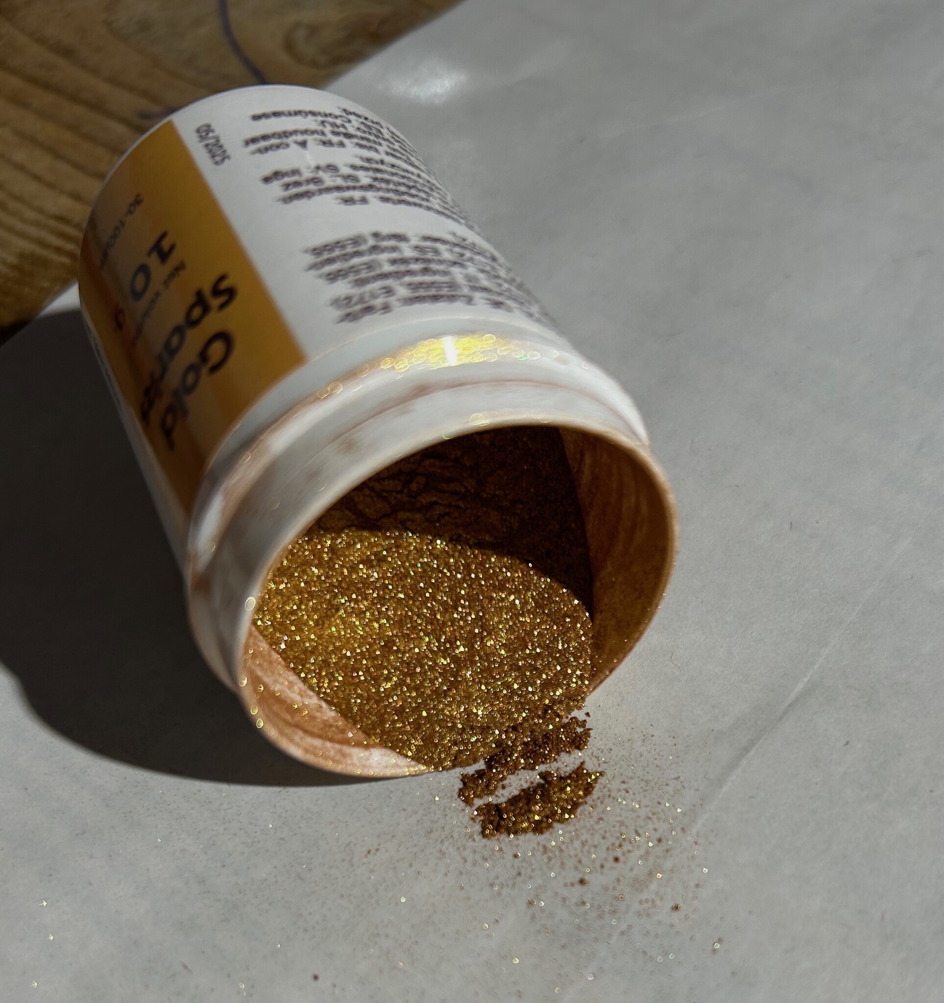 Taartdecoratief goud glitter sparkle dust 10gr