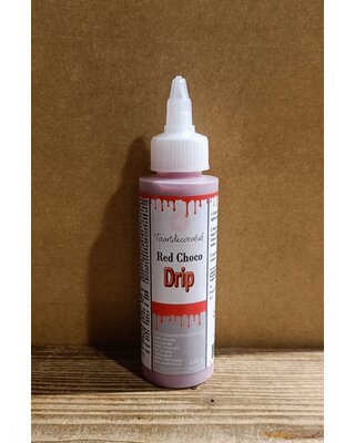 Taartdecoratief Drip it Red / Rood