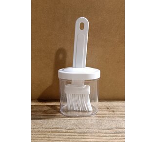 Bak kwast met bakje en deksel