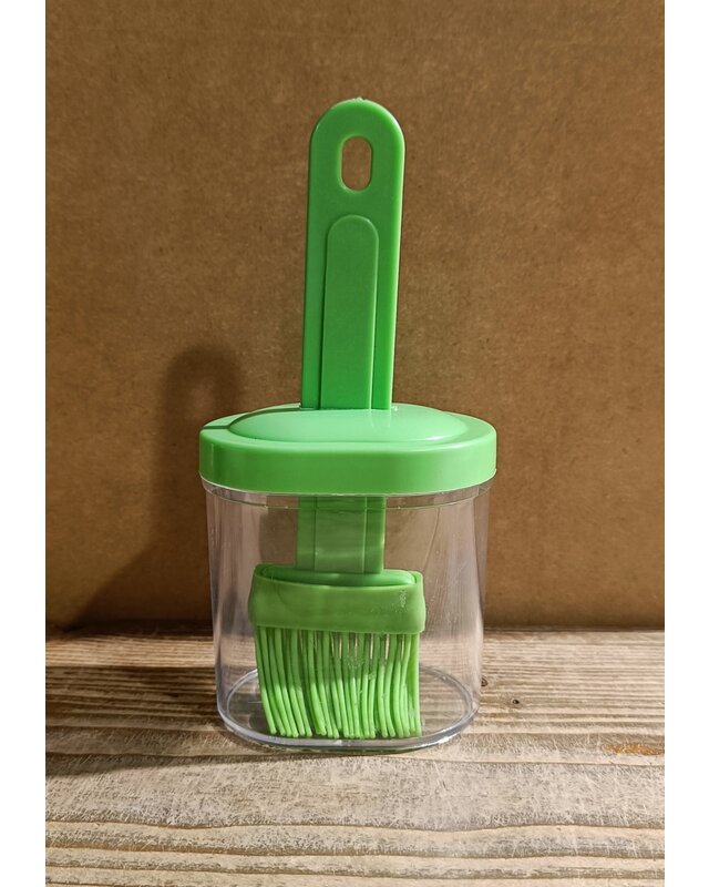 Bak kwast met bakje en deksel