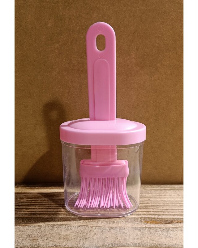 Bak kwast met bakje en deksel