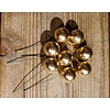 Gouden deco Bollen medium 8 stuks