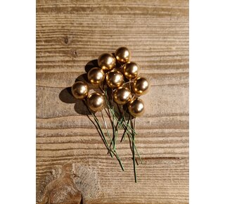 Gouden deco Bollen small 10 stuks