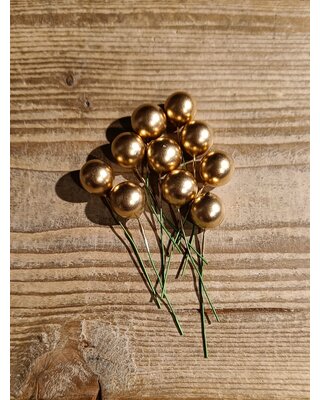 Gouden deco Bollen small 10 stuks
