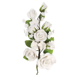 Culpitt Culpitt Suikerbloem Witte Rozen 17,8cm
