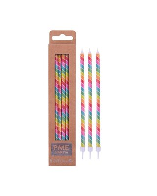 PME PME Candles Tall - Rainbow candles pk/6