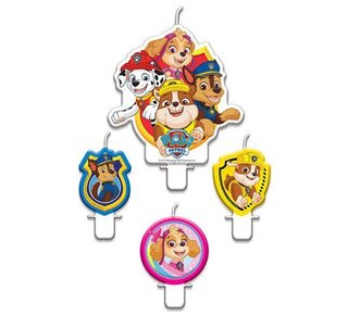 Amscan Kaarsjes Paw Patrol (4st)
