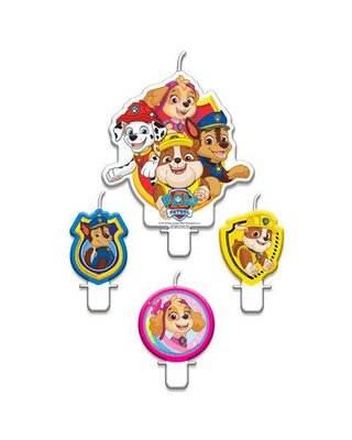 Amscan Kaarsjes Paw Patrol (4st)