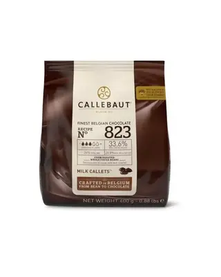 callebaut Callebaut Chocolade Callets Melk (823) 400g