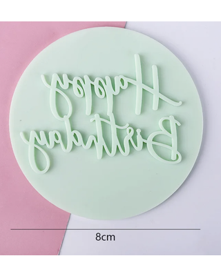 koekjes stempel debosser happy birthday