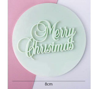 koekjes stempel debosser merry christmas A