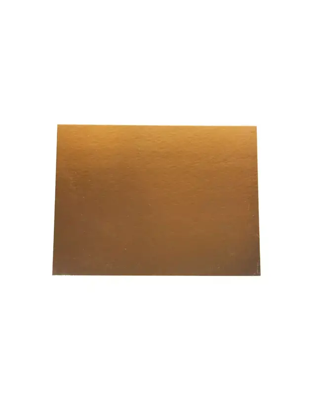 overig Taartkarton Rechthoek Goud/Zwart 30x40cm per stuk