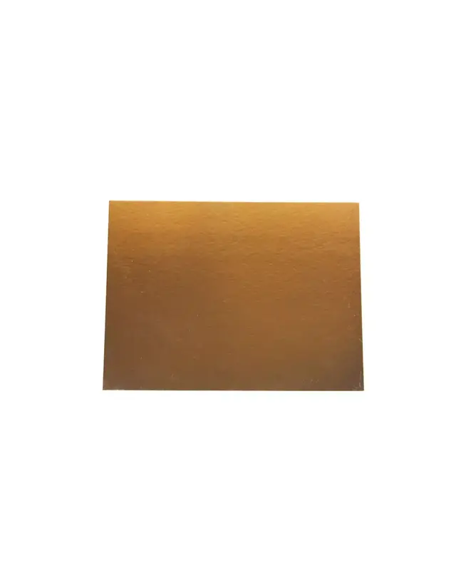 overig Taartkarton Rechthoek Goud/Zwart 20x30cm per stuk