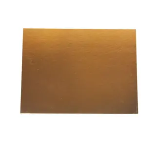 overig Taartkarton Rechthoek Goud/Zwart 60x40cm per stuk