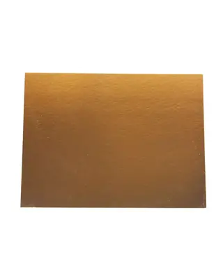 overig Taartkarton Rechthoek Goud/Zwart 60x40cm per stuk