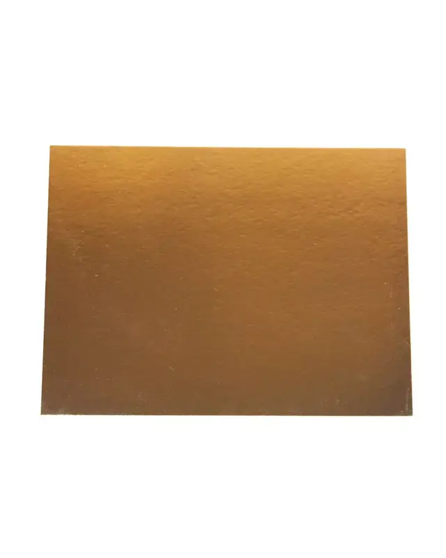 overig Taartkarton Rechthoek Goud/Zwart 60x40cm per stuk