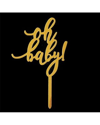 oh baby topper sierlijk goud