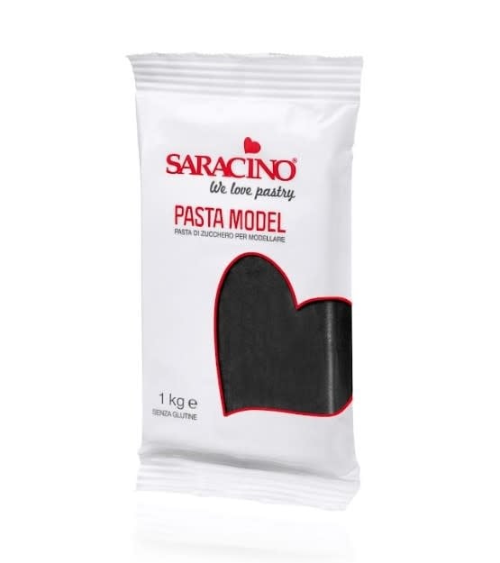 saracino saracino modeling paste black zwart 1kg