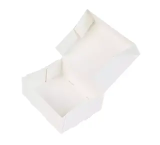 Brand New Cake Taartdoos 12x9,5x4,5cm. Wit C1 per 3 stuks