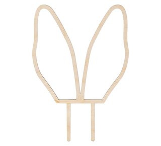 party deco PartyDeco Houten Topper Konijnenoren