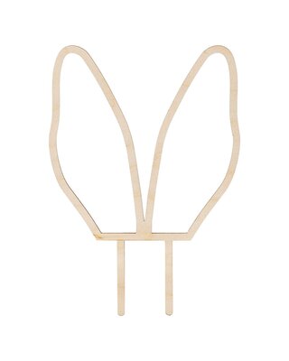 party deco PartyDeco Houten Topper Konijnenoren