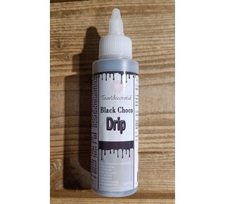 Taartdecoratief Drip it zwart 120gr