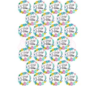 eetbare print cupcake Pasen 4,5cm