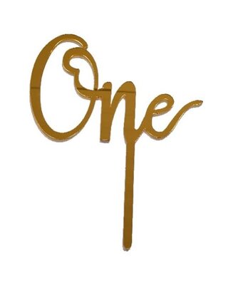 taarttopper one goud/zilver