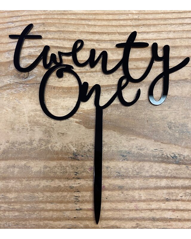 twentyone topper goud/zwart