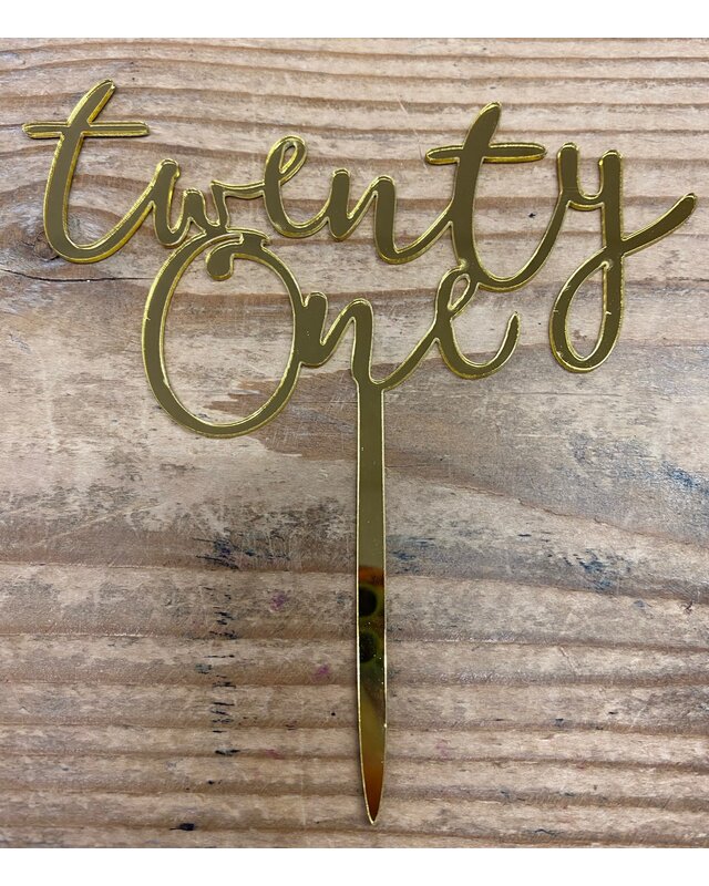 twentyone topper goud/zwart