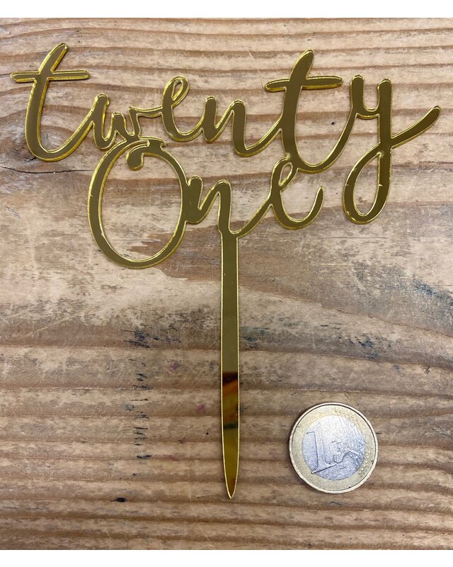 twentyone topper goud/zwart