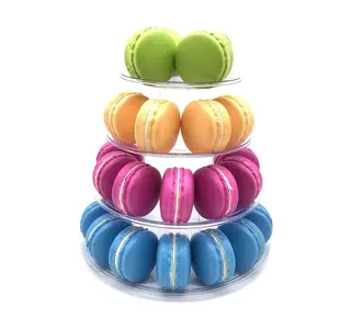 Macaron standaard plastic 4 delig